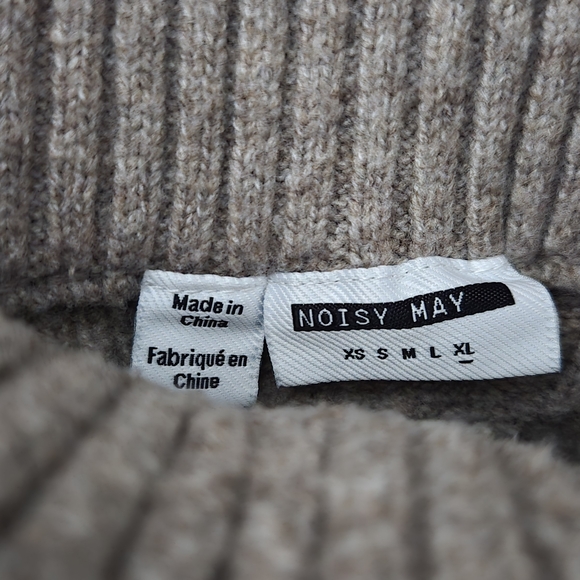 Noisy may Cable Knit Tan Skirt - Picture 2 of 3